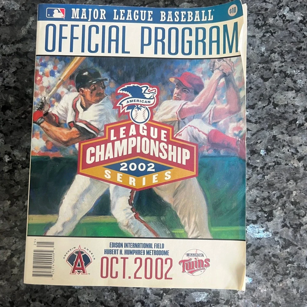 Vintage Baseball Book Lot, Pictorial History, Rules in Pics, 2002 ALCS Program